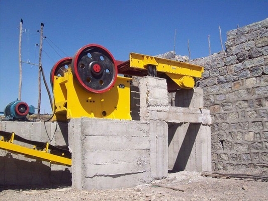 55-75kw Δύναμη κινητήρα PE600*900 Σπαστικό για σπασμό ασβεστόλιθου / γρανίτη / ποταμόλιθου / βασάλτου