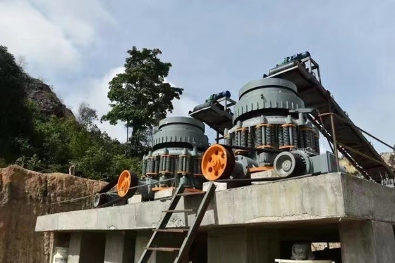 30-280kw Δύναμη κινητήρα Προσαρμογή ελατήριο κωνικό θρυμματιστικό για μεσαία σκληρότητα εύθραυστο μετάλλιο