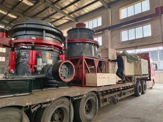 30-280kw Δύναμη κινητήρα Προσαρμογή ελατήριο κωνικό θρυμματιστικό για μεσαία σκληρότητα εύθραυστο μετάλλιο